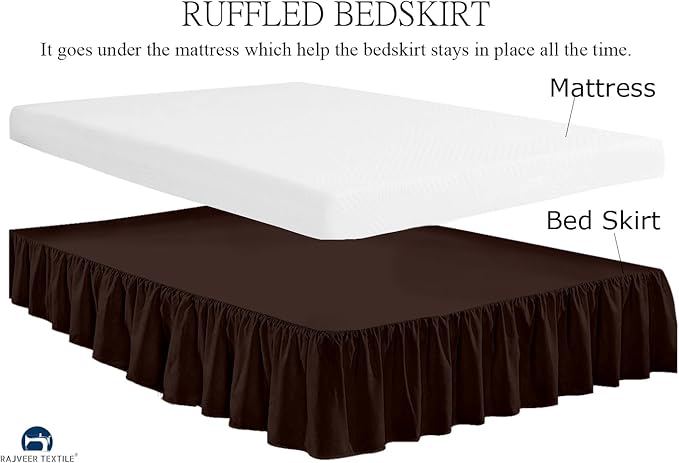 Microfiber Bed Skirt - King - 18 in Drop