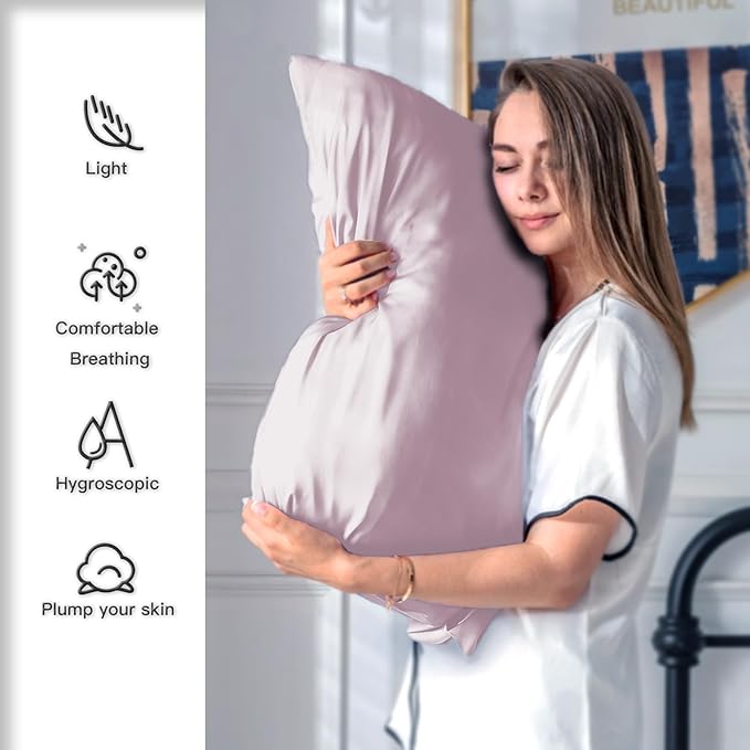 Satin Pillowcase Set - King - 2 Piece