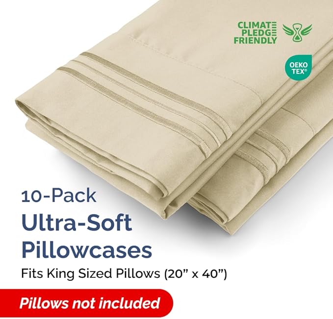 Pillowcase Set - King - 10 Piece