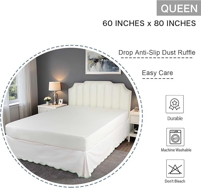 Bed Skirt - Queen - 14 in Drop