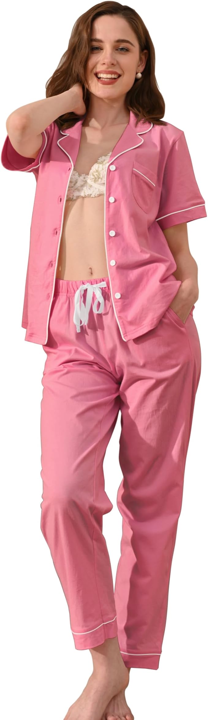 Women's 100% Cotton Pajama Set - 2 Piece