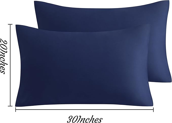 Microfiber Pillowcase Set - Queen - 20 x 30 in - 2 Pack
