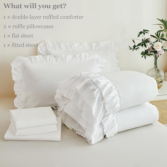 Microfiber Comforter Set - Twin - 5 Piece