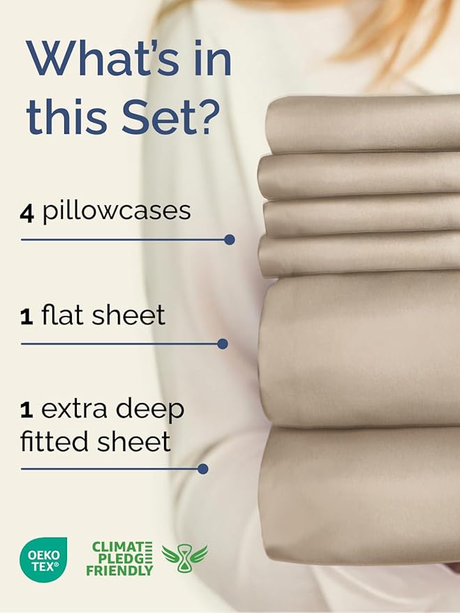 Cooling Bed Sheet Set - King - 6 Piece