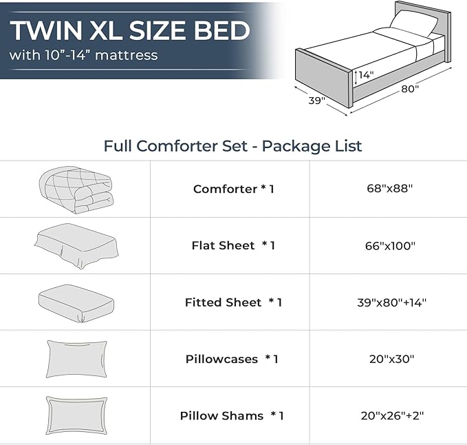 Comforter Set - Twin - 5 Piece