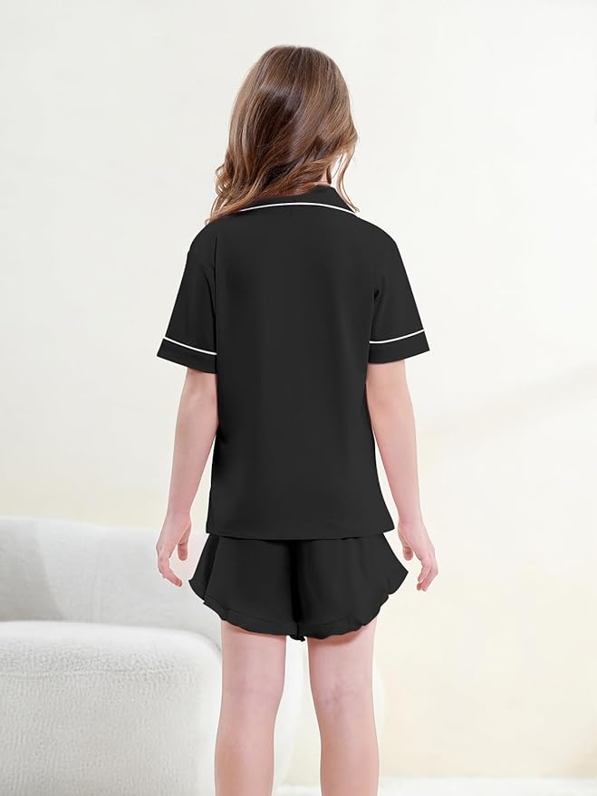 100% Cotton Shorts Pajama Set - Short Sleeve - 2 Piece