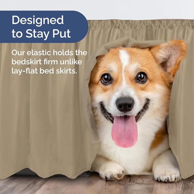 Bed Skirt - King - 15 in Drop