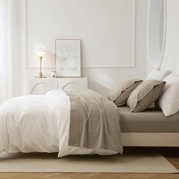 Linen Bed Sheet Set - King - 4 Piece