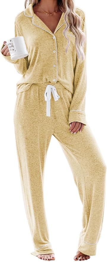 Women's Pajama Set - Long Sleeve - 2 Piece