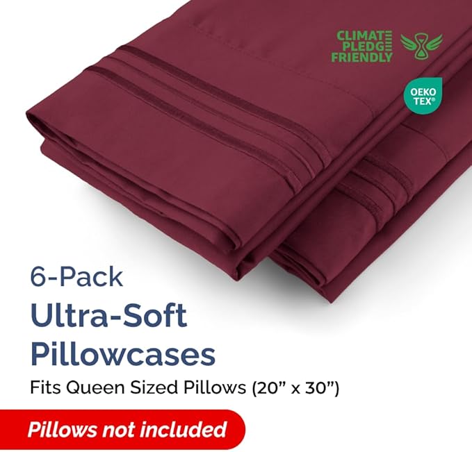 Pillowcase Set - Queen - 6 Piece