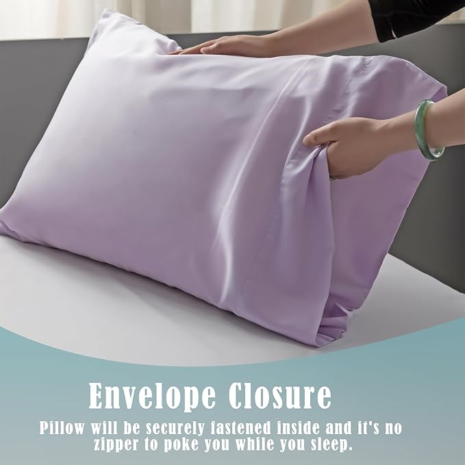 Bamboo Cooling Pillowcase Set - King - 20 x 40 in - 2 Pack - 2 Piece