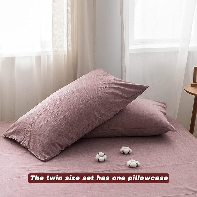 Linen Duvet Cover Set - Twin