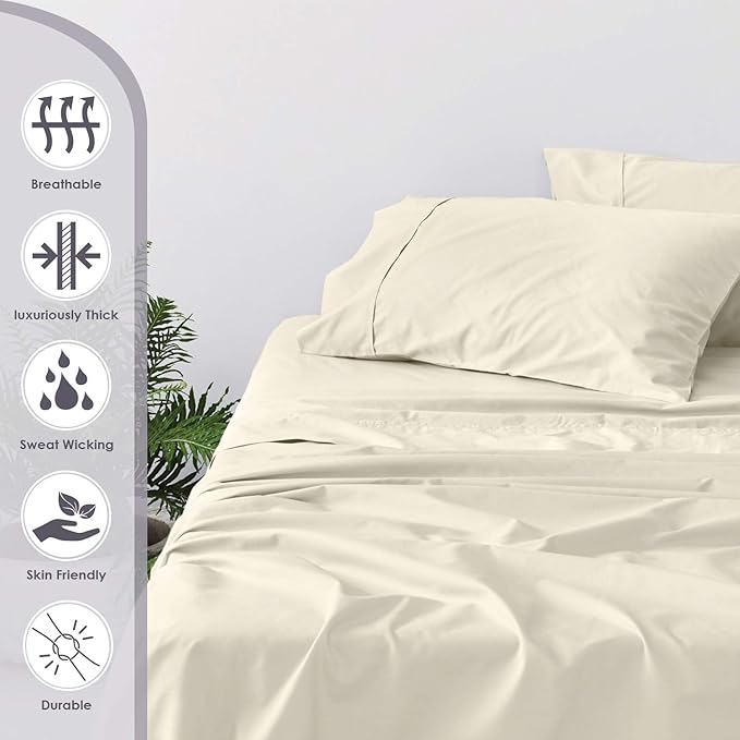 100% Cotton Pillowcase Set - Queen - 2 Piece