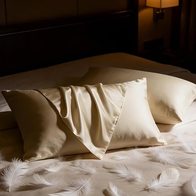 Satin Cooling Bed Pillow - King - 2 Piece