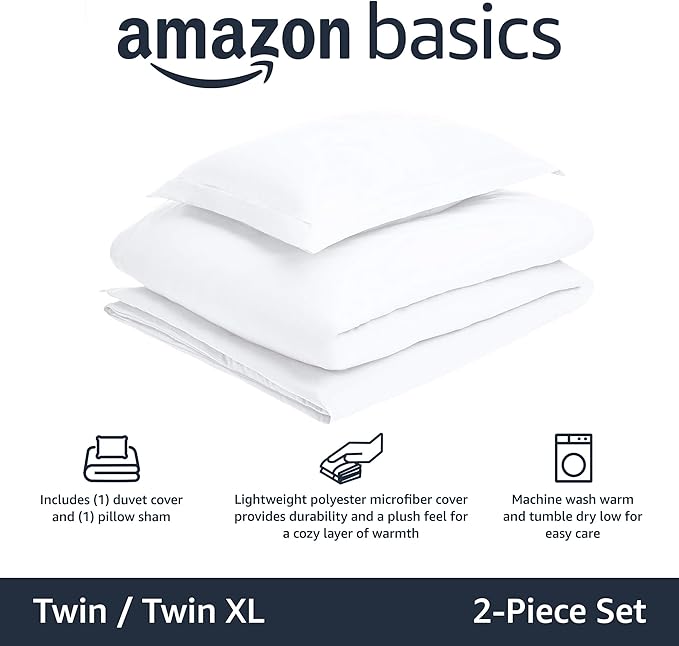 Microfiber Duvet Cover Set - Twin XL - 2 Piece