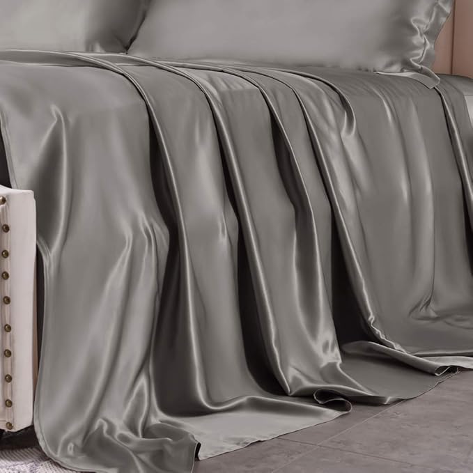 Mulberry Silk Bed Sheet Set - Queen - 4 Piece