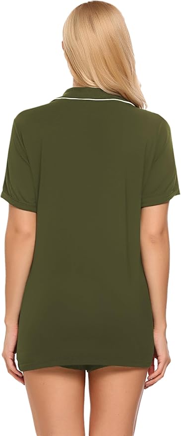 Women's Pajama Set - Short Sleeve - 2 Piece