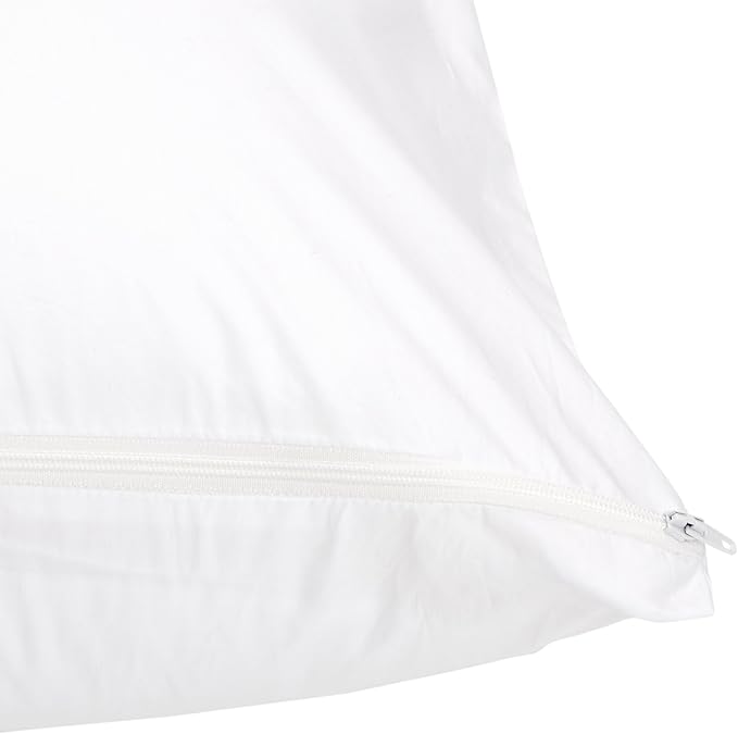 100% Cotton Hypoallergenic Pillow Protector - 55 x 21 in
