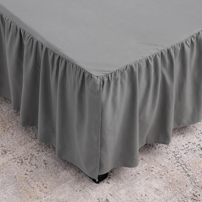 Microfiber Bed Skirt - Twin - 18 in Drop