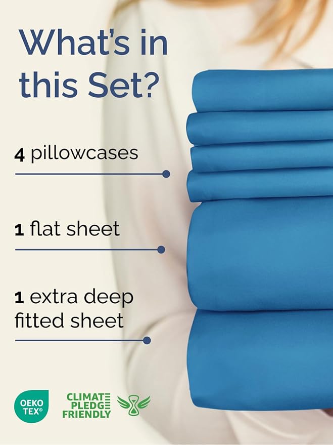 Cooling Bed Sheet Set - King - 6 Piece