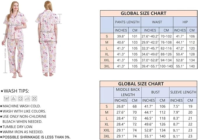 Women's Pants Pajama Set - 14 Piece