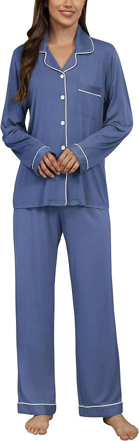 Women's Pajama Set - Long Sleeve - 2 Piece