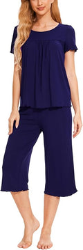 Bamboo Capri Pajama Set - Short Sleeve - 2 Piece