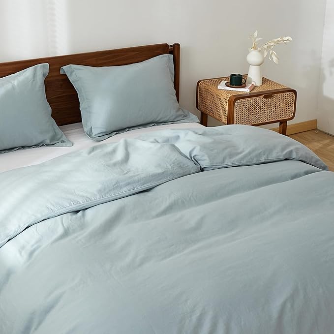 Linen Duvet Cover Set - Full - 3 Piece