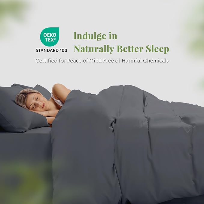 Bamboo Cooling Duvet Cover Set - King - 3 Piece