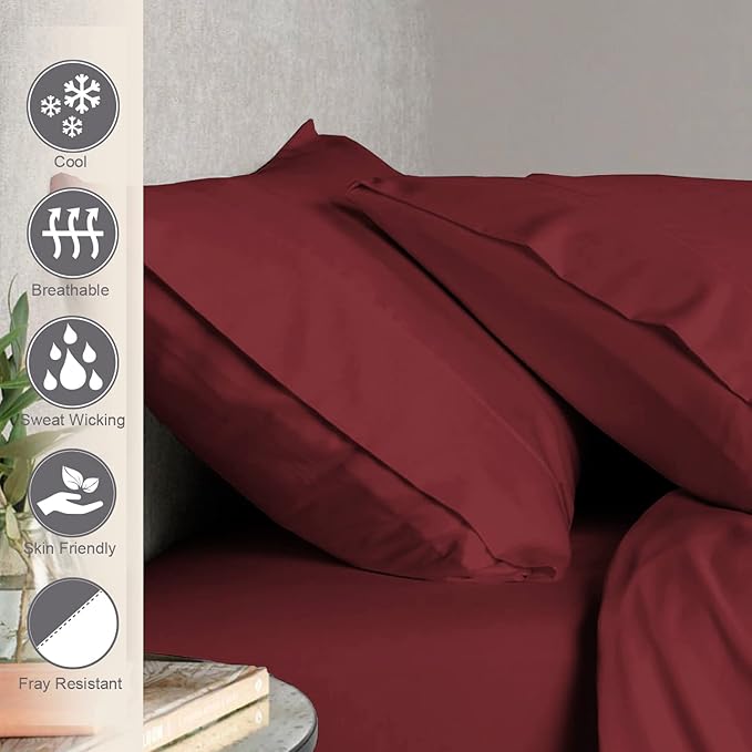 100% Cotton Pillowcase Set - Queen - 2 Piece