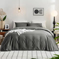 Linen Duvet Cover Set - California King - 3 Piece