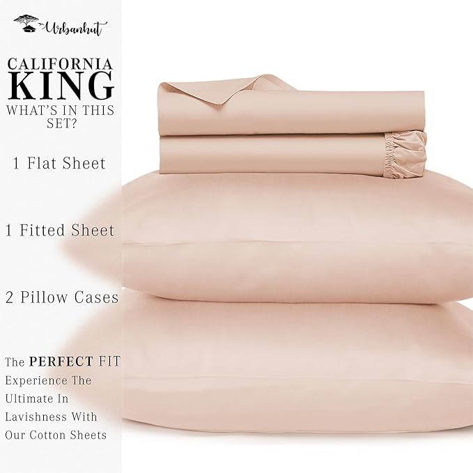 Bed Sheet Set - California King - 16 in Deep Pocket - 4 Piece