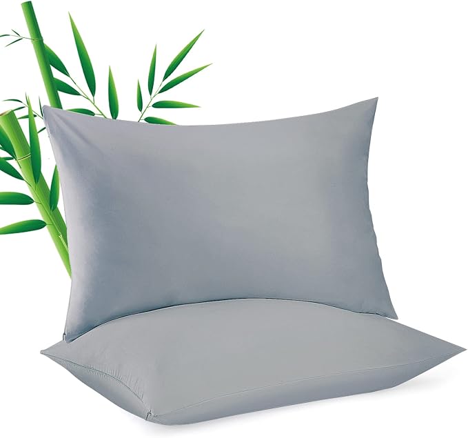 Bamboo Cooling Pillow Protector - Queen - 2 Pack