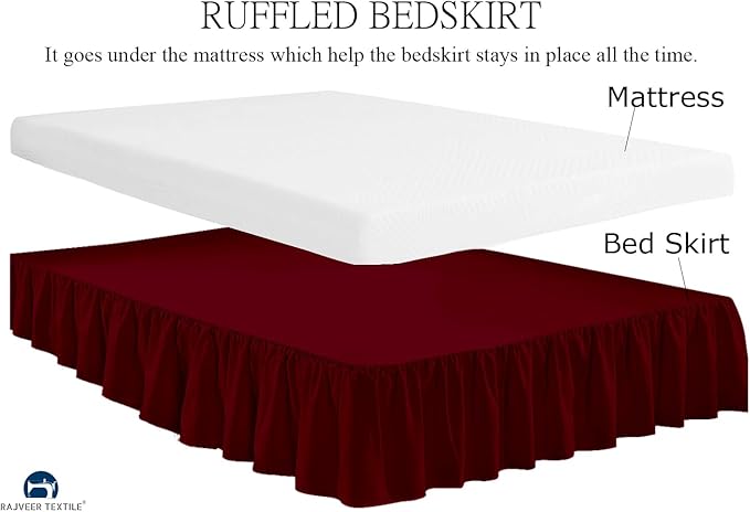 Microfiber Bed Skirt - Twin - 18 in Drop