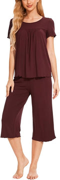 Bamboo Capri Pajama Set - Short Sleeve - 2 Piece