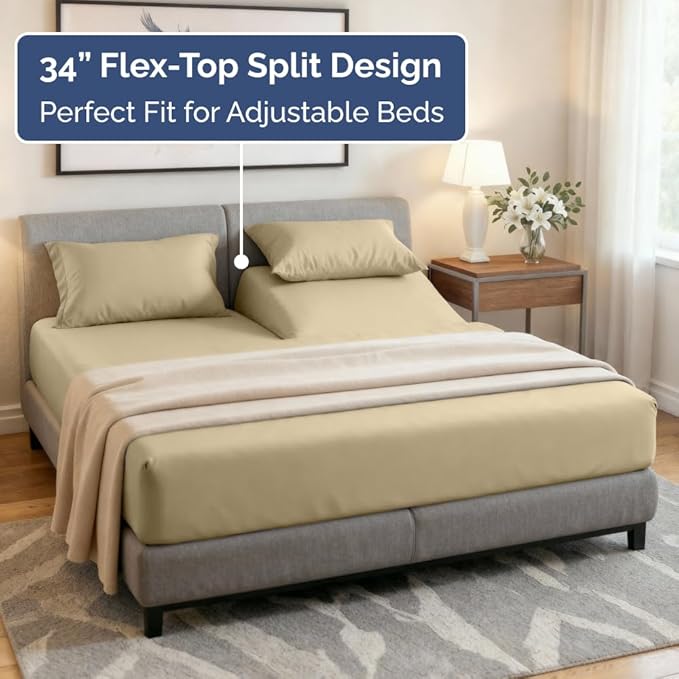 Cooling Bed Sheet Set - King - 4 Piece