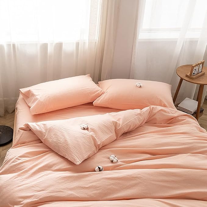 Linen Duvet Cover Set - Queen - 3 Piece