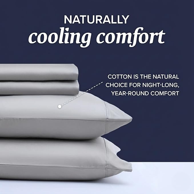 100% Cotton Bed Sheet Set - Twin XL - 3 Piece
