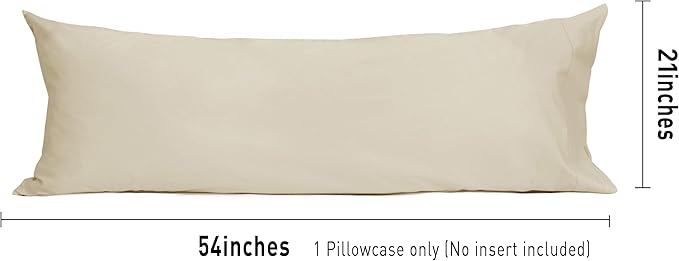 100% Cotton Pillowcase - 21 x 54 in