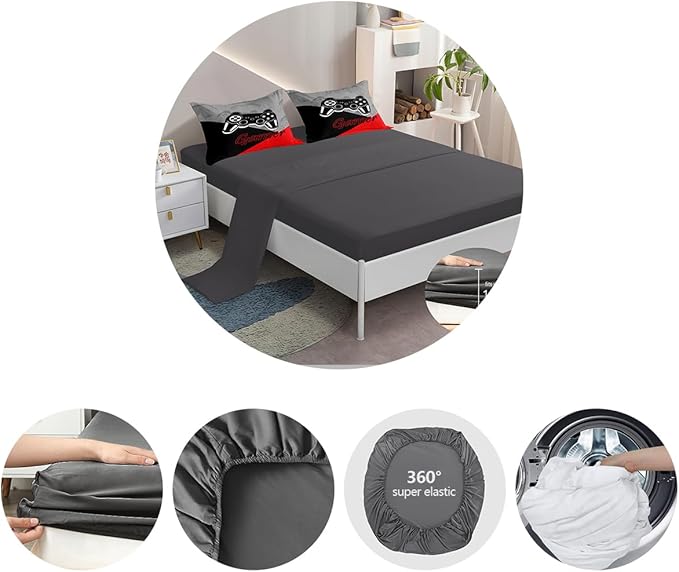 Microfiber Comforter Set - Queen - 6 Piece
