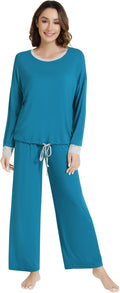 Women's Bamboo Pants Pajama Set - Long Sleeve - 2 Piece