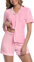 Women's Bamboo Cooling Pajama Set - Short Sleeve - 2 Piece