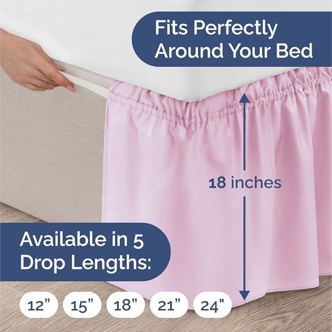 Bed Skirt - Twin XL - 18 in Drop