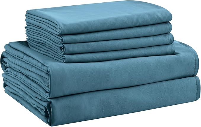 Microfiber Cooling Bed Sheet Set - Full - 6 Piece