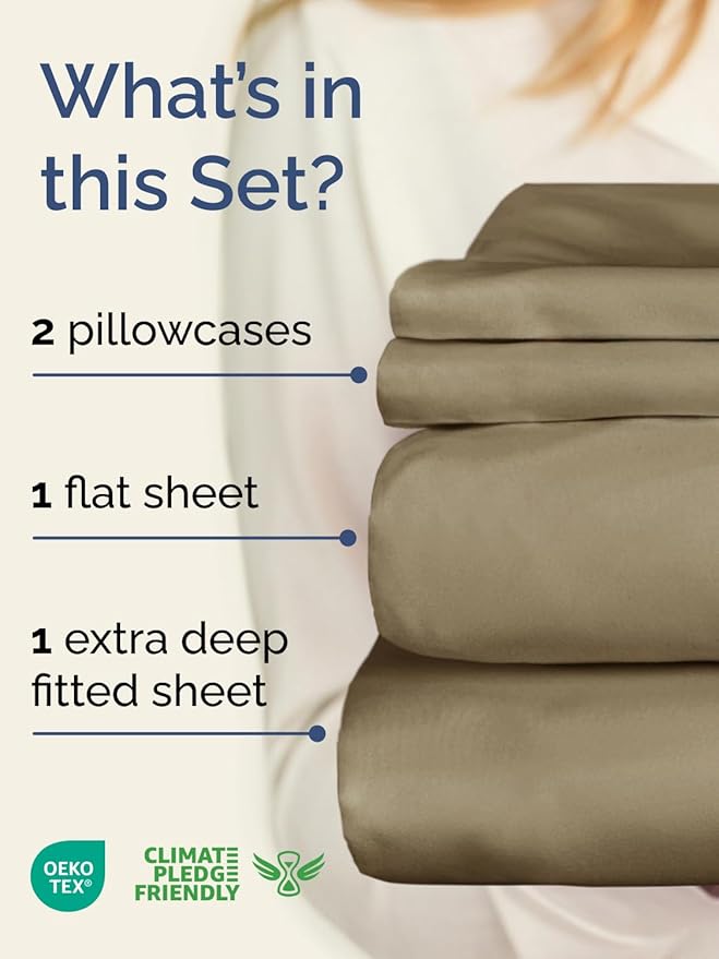 Cooling Bed Sheet Set - Twin XL - 4 Piece