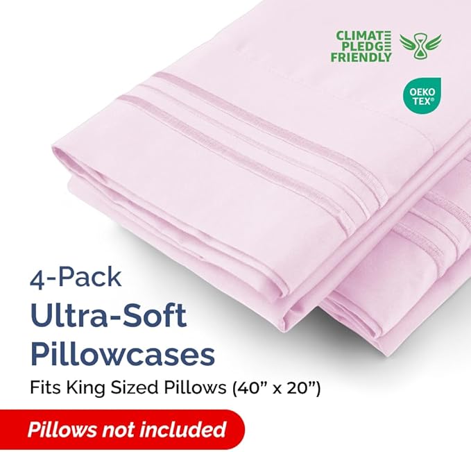 Pillowcase Set - King - 4 Piece