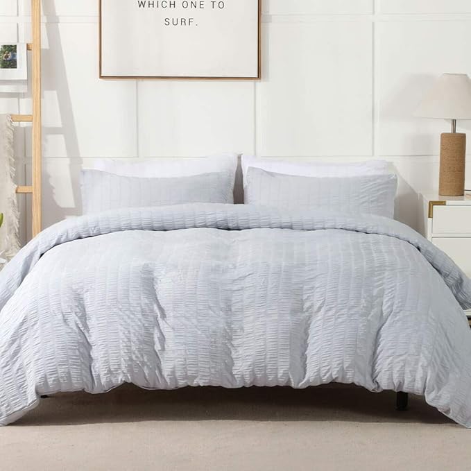 Microfiber Duvet Cover Set - Queen - 90 x 90 in - 3 Piece