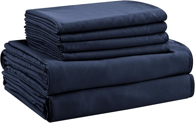 Cooling Bed Sheet Set - Queen - 16 in Deep Pocket - 6 Piece