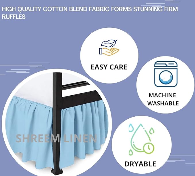 Linen Bed Skirt - Queen