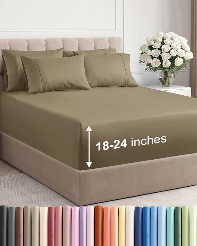 Cooling Bed Sheet Set - King - 6 Piece